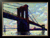 Brooklyn Bridge Print by Neil Waldman