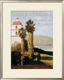 Santa Barbara American Riviera Framed Giclee Print