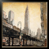 The Chrysler Building from the L Prints by Mathew Daniels