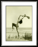 Women on Beach Framed Giclee Print