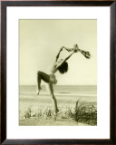Women on Beach Framed Giclee Print