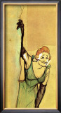 Yvette Guilbert Taking Curtain Call Framed Giclee Print by Henri de Toulouse-Lautrec