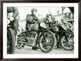 Ducati Agusta Race Motorcycle Framed Giclee Print by Giovanni Perrone