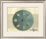 Phases of the Moon, c.1850 Framed Giclee Print by E. Soulier