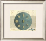 Phases of the Moon, c.1850 Framed Giclee Print by E. Soulier