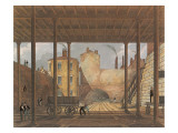 Liverpool - Manchester Railway Warehouses at the End of the Wapping Tunnel Giclee Print