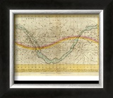 Celestial Planisphere, or Map of the Heavens, c.1835 Framed Giclee Print by Elijah H. Burritt