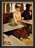 L'Absinthe Framed Giclee Print by Edgar Degas