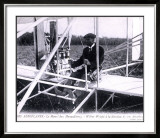 Orville Wright Biplane Framed Giclee Print