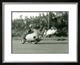Guzzi GP Motorcycle Framed Giclee Print by Giovanni Perrone