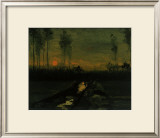 Evening Landscape II Framed Giclee Print by Vincent van Gogh