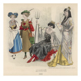 Ladies in Fancy Dress reproduction procédé giclée par Philip Talmage