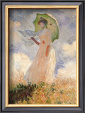Woman With Umbrella Prints by Claude Monet