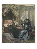 Reading the Tarot Cards Giclee Print
