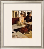 L'Absinthe Framed Giclee Print by Edgar Degas