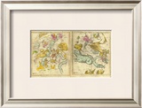 The Constellations in October - March, c.1835 Framed Giclee Print by Elijah H. Burritt