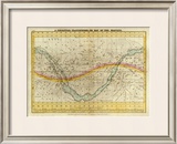 Celestial Planisphere, or Map of the Heavens, c.1835 Framed Giclee Print by Elijah H. Burritt
