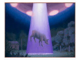 Modern Phenomena, Cattle are Taken and Mutilated by Unknown Entities Giclee Print by Michael Buhler