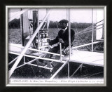 Orville Wright Biplane Framed Giclee Print