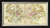 The Constellations in April - September, c.1835 Framed Giclee Print by Elijah H. Burritt
