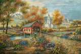 Razzberry Creek Crossing Prints by Carl Valente