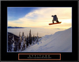 Attitude: Snow Boarder Prints