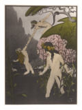 She Watches a Nymph Being Embraced by a Satyr Giclee Print