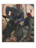 Soldiers from Senegal, Fighting with the French Army in World War One Giclee Print