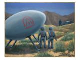 Socorro Sighting 1964 Giclee-trykk av Michael Buhler Socorro Sighting 1964 Giclee-trykk av Michael Buhler