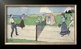 Les Sports Athletiques, Tennis Framed Giclee Print by Harry Eliott