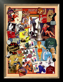 Lucky Strike Bowling Framed Giclee Print by Kate Ward Thacker