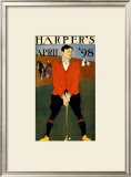 Harper's Bazaar, Golfer Framed Giclee Print
