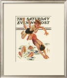 Diving In, c.1935 Framed Giclee Print by Joseph Christian Leyendecker