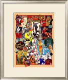 Lucky Strike Bowling Framed Giclee Print by Kate Ward Thacker