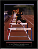 Goals: Runner Jumping Hurdles Prints
