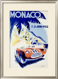 Monaco Grand Prix, c.1952 Framed Giclee Print