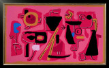 Roter Fries, c.1954 Art by Willi Baumeister