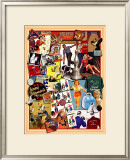 Lucky Strike Bowling Framed Giclee Print by Kate Ward Thacker