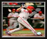 Chase Utley Game one of the 2008 MLB World Series Home Run Framed Photographic Print