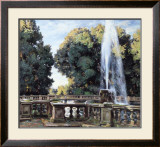 The Fountain, Villa Torlonia Posters by Wilfred Gabriel de Glehn