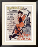 Montmartre en Ballade, La Chanson Framed Giclee Print by Alfred Choubrac