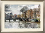Zwanenburgwal Canal Poster por Pep Ventosa