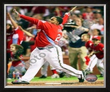 Prince Fielder 2009 Home Run Derby Framed Photographic Print