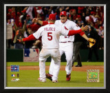 Albert Pujols And Scott Rolen Framed Photographic Print