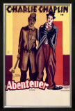Charlie Chaplin, Abenteuer Framed Giclee Print