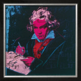 Beethoven, c.1987 (red face) Prints by Andy Warhol