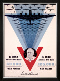 Victory, Franklin D. Roosevelt Framed Giclee Print by Jean Carlu