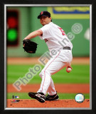 Josh Beckett 2008 Pitching Action Framed Photographic Print