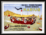 Marius Framed Giclee Print by Albert Dubout
