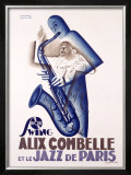 Alix Combelle Framed Giclee Print by Paul Colin
